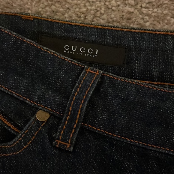Like New (Never Worn) GUCCI Slim Bootcut Jeans Sz 40(4) - Picture 5 of 5